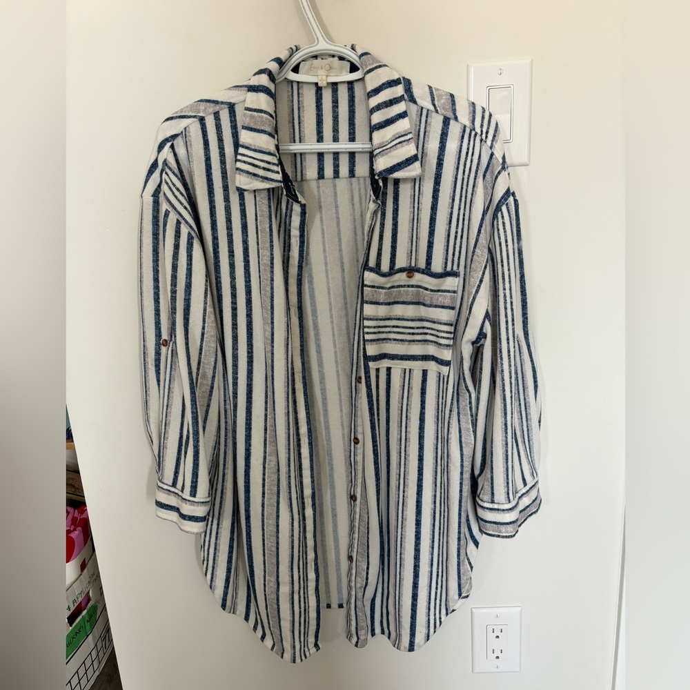 Great Quality striped button down shirt